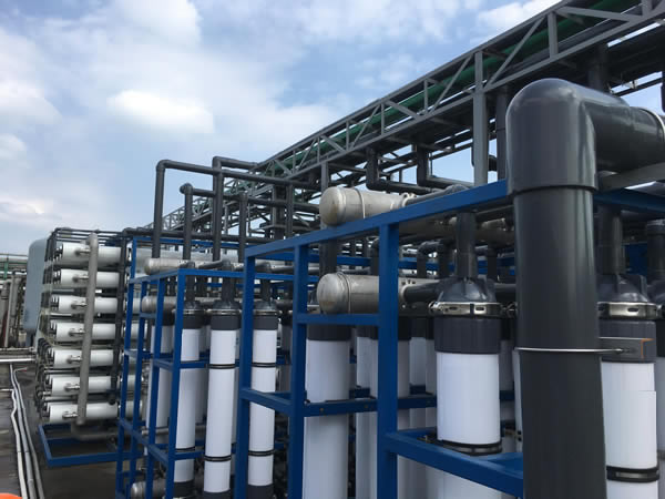 宮奇膜在福懋某印染廠污水處理量達(dá)160噸每小時
